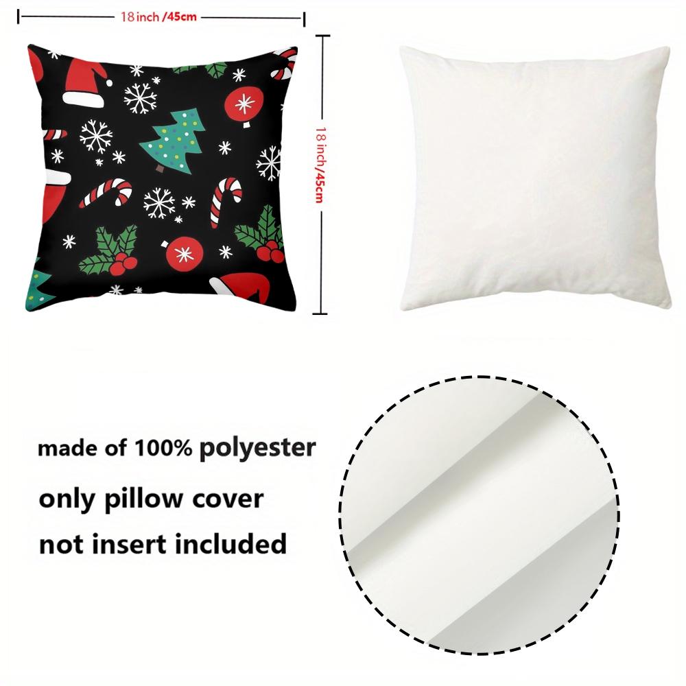 1 Pieces Christmas Pattern Decorative Throw Pillow Cushions Polyester pillowcase, sofa decorative cushion cov Headboard Pillow
