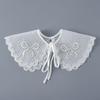 Fashion Scarf Fake Collar Shirt Women Detachable Collar Lace Neckline Women False Collar Tie White Faux Col Clothes Accessories