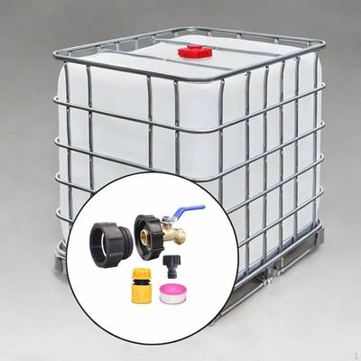 Адаптер для IBC Tote, латунный кран с тонкой резьбой, простая установка, замена детали фитинга для водяного бака