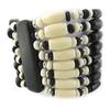 [M4168] - Ivory Black 'Kilimanjaro' Fancy Bracelet