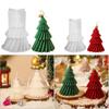 1Pc/2Pcs Christmas Tree Silicone Candle Mold Making DIY Molds 3D Decoration Crafts Mould