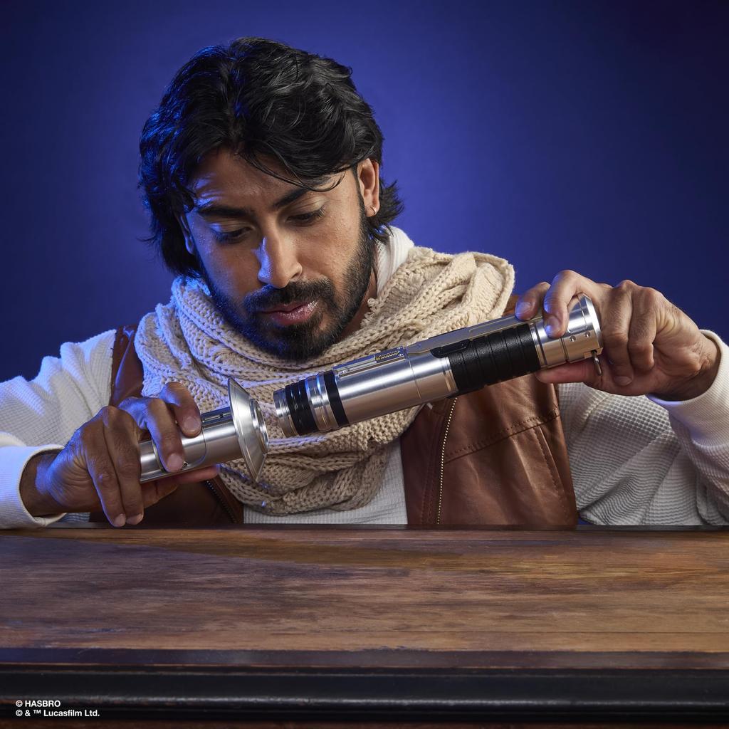 Hasbro Star Wars Black Series Ezra Bridger Force FX Elite Electronic Lightsaber with Advanced LED and Sound Effects, Ages 14 and Up, G0702, Authentic