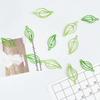 15Pcs/set Green Paper Clips Cute Leaves-Shaped Stainless Steel Paper Clips Book Mark For Office School Supplies