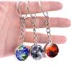 Luminous Planet Star Keychain Solar System Galaxy Keyring Nebula Space Universe Pendant