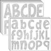260 шт. Буквы для доски объявлений, 4 дюйма, блестящие, большие, наклейки, буквы для доски объявлений, самоклеящиеся, алфавитный плакат, буквы для класса, дома