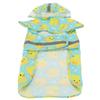 Pet Rain Jacket Duckling Pattern Waterproof Reflective Adjustable 4 Legs Hooded Dog Raincoat for Small and Medium Dogs M