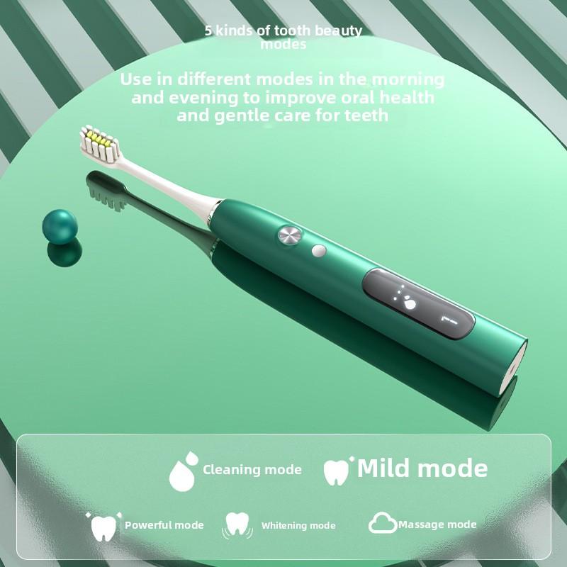 Электрическая зубная щетка, Звуковая вибрация, Индукционная зарядка, Бесплатная насадка для электрической зубной щетки