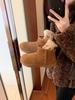 Cowhide Version~ Thick-soled Short Snow Boots Warm and Velvet Real Fur Integrated Snow Boots Cotton Shoes Winter Deep Short Boots