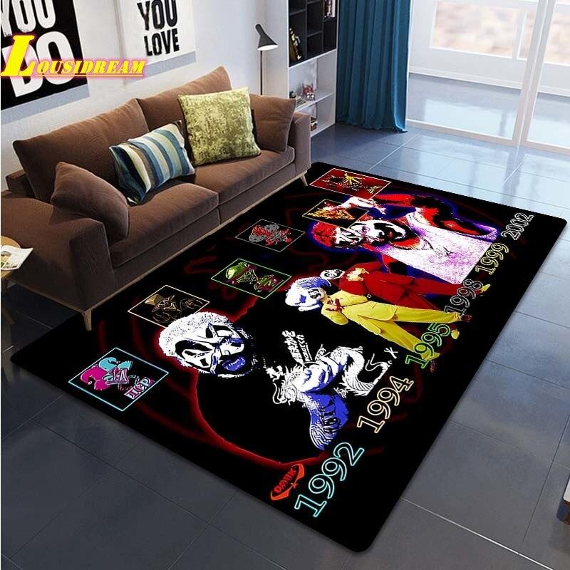Коврик с принтом Crazy Clown Band Juggalo Band, ковер для гостиной, спальни, домашний декор, большой ковер, детский коврик для игр, коврик для ползания, коврик для йоги, коврик для пикника