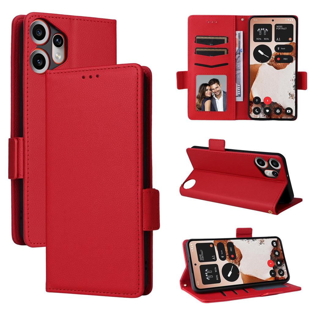 Чехол-книжка для Nothing CMF Phone 2 Pro из ПУ кожи, полная защита корпуса с [блокировкой RFID], противоударный, прочный, ретро чехол для телефона