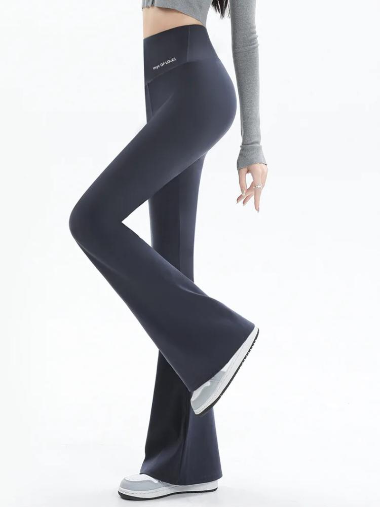 Женские расклешенные леггинсы с высокой талией, широкие штаны для йоги, бесшовные леггинсы для фитнеса, тренировок, спортивных брюк для спортзала, повседневная одежда для похудения