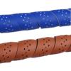 Breathable Bicycle Handlebar Tape PU Leather With 2 Plugs Bike Accessories Bike Perforated Belt