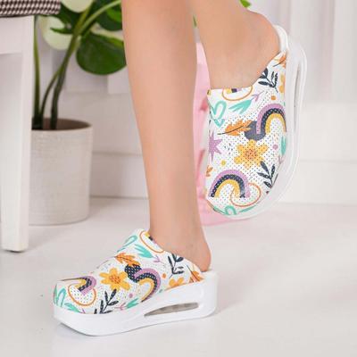 Женские медицинские сабо - Ортопедические Удобные Противоскользящие, Для Врача, Медсестры, Стоматолога, Официанта, Акушерки