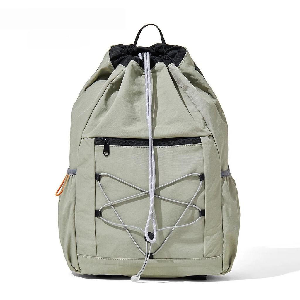 BOSTANTEN Lightweight Drawstring Backpack, Sports Hiking Bag, Large Capacity Outdoor Cycling Backpack, Green