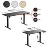 Electric Standing Desk, Adjustable Height Stand up Desk,White/Black Sit Stand Home Office Desk With Cup and headphone holder