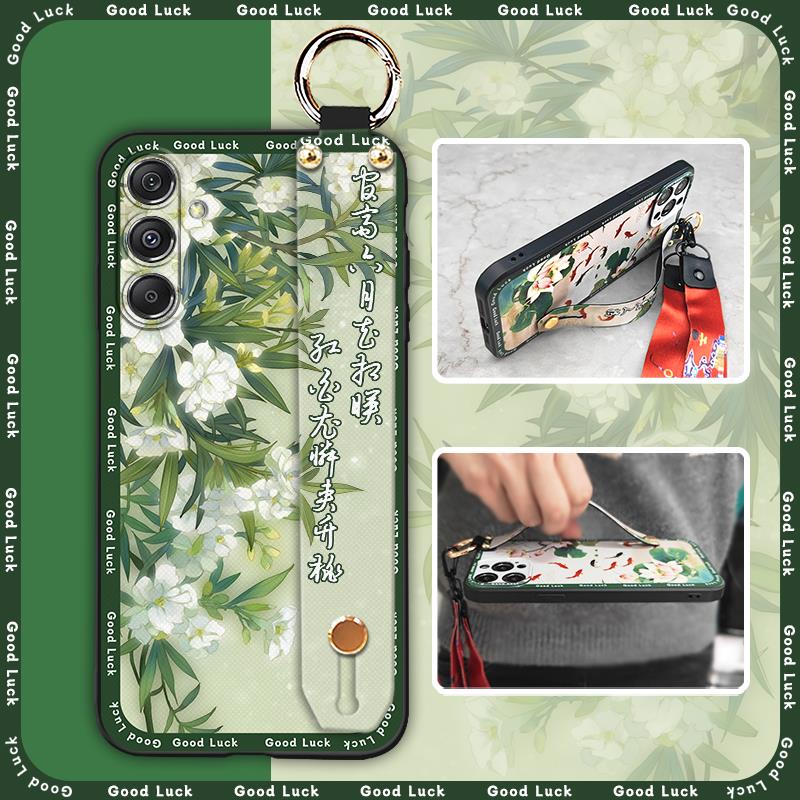 Мягкий чехол Чехол-кольцо для телефона Для Samsung Galaxy M34 5G/F34/SM-M346B Силиконовый Грязеотталкивающий Браслет Подставка Задняя крышка