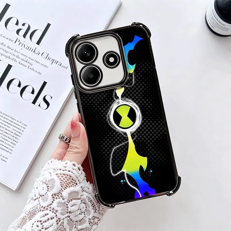 Мультяшный чехол Ben 10 с покрытием для телефона Xiaomi Redmi Note 14 15 Pro Plus 13 12 11 11S 11T 10 9S 9 5G, противоударный с подушкой безопасности