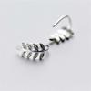 Korean Style Sen Leaves 925 Sterling Silver Fashion Jewelry Ear Hook Simple Honey Leaf Mini Tree Branch Earrings E128