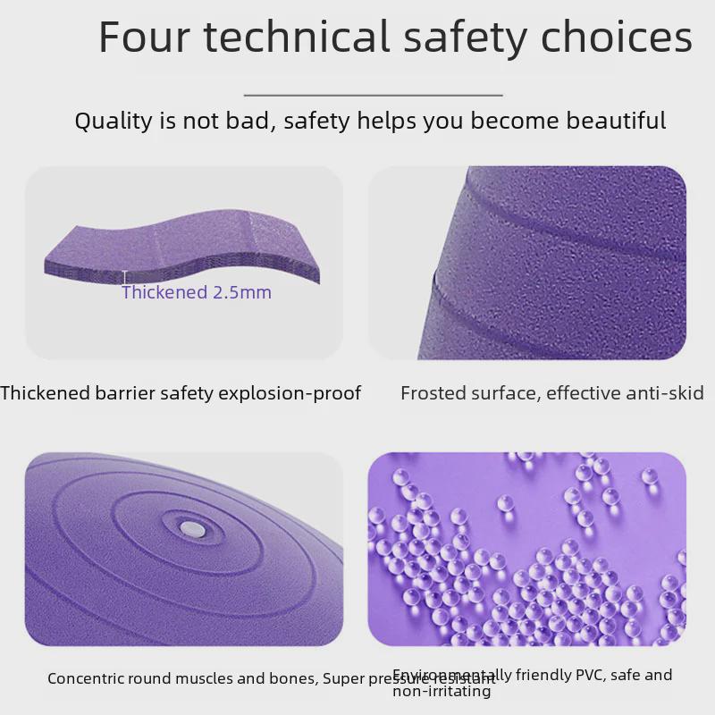 Утолщенный ПВХ-мяч для йоги и пилатеса для беременных, акушерства, сенсорной тренировки и равновесия у детей