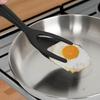 2-в-1 Нейлоновая лопатка-щипцы, двусторонние щипцы для жарки и выпечки, термостойкий кухонный инструмент с длинной ручкой