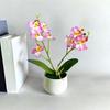 1 комплект поддельных цветов, экологически чистые, легко чистящиеся тканевые комнатные растения для домашнего использования