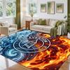 Everton Football Design Crystal Velvet Rug Soft Decorative Mat for Bedroom Entrance