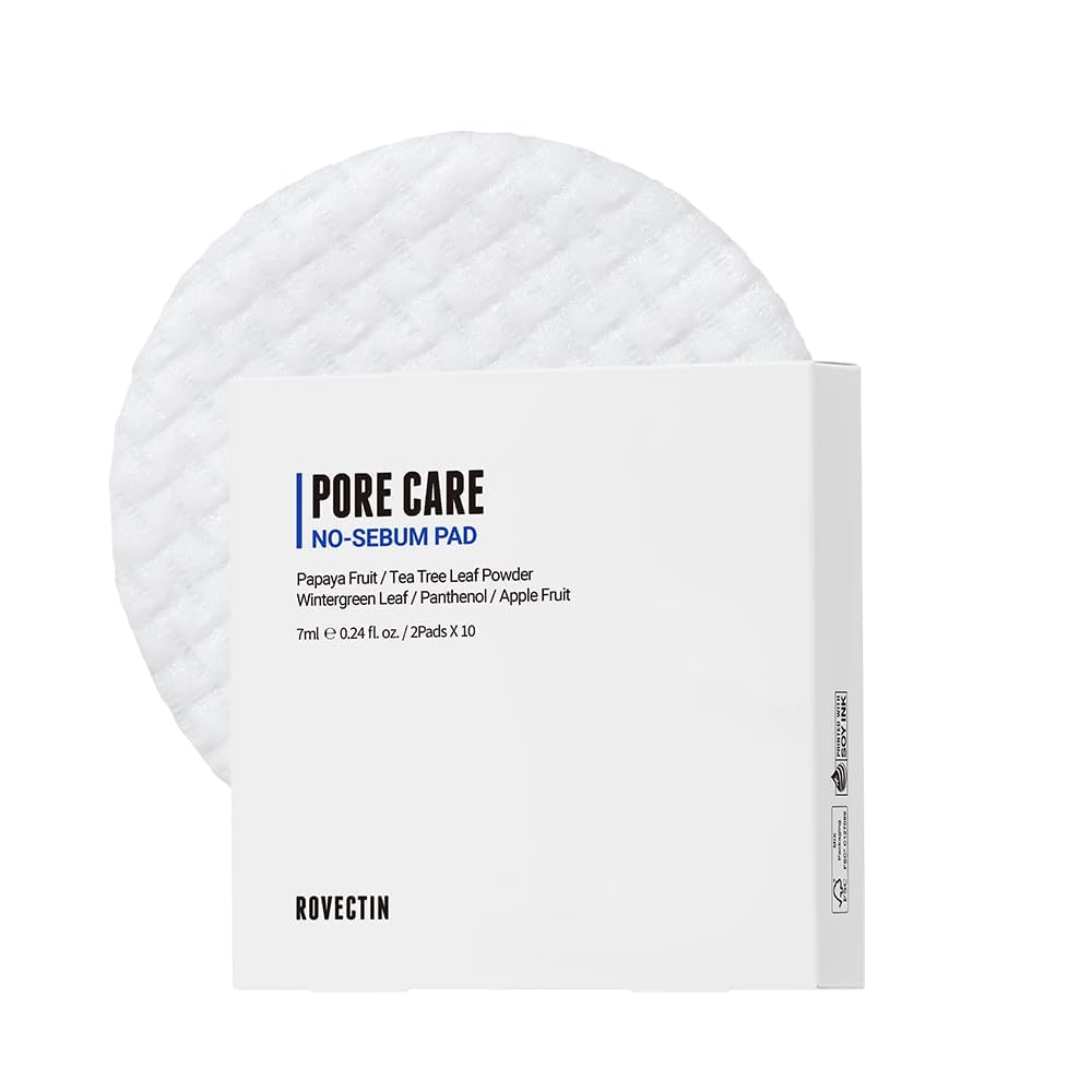 Rovectin Очищающие диски для пор No-Sebum, 20 шт., 10 упаковок по 2 шт.