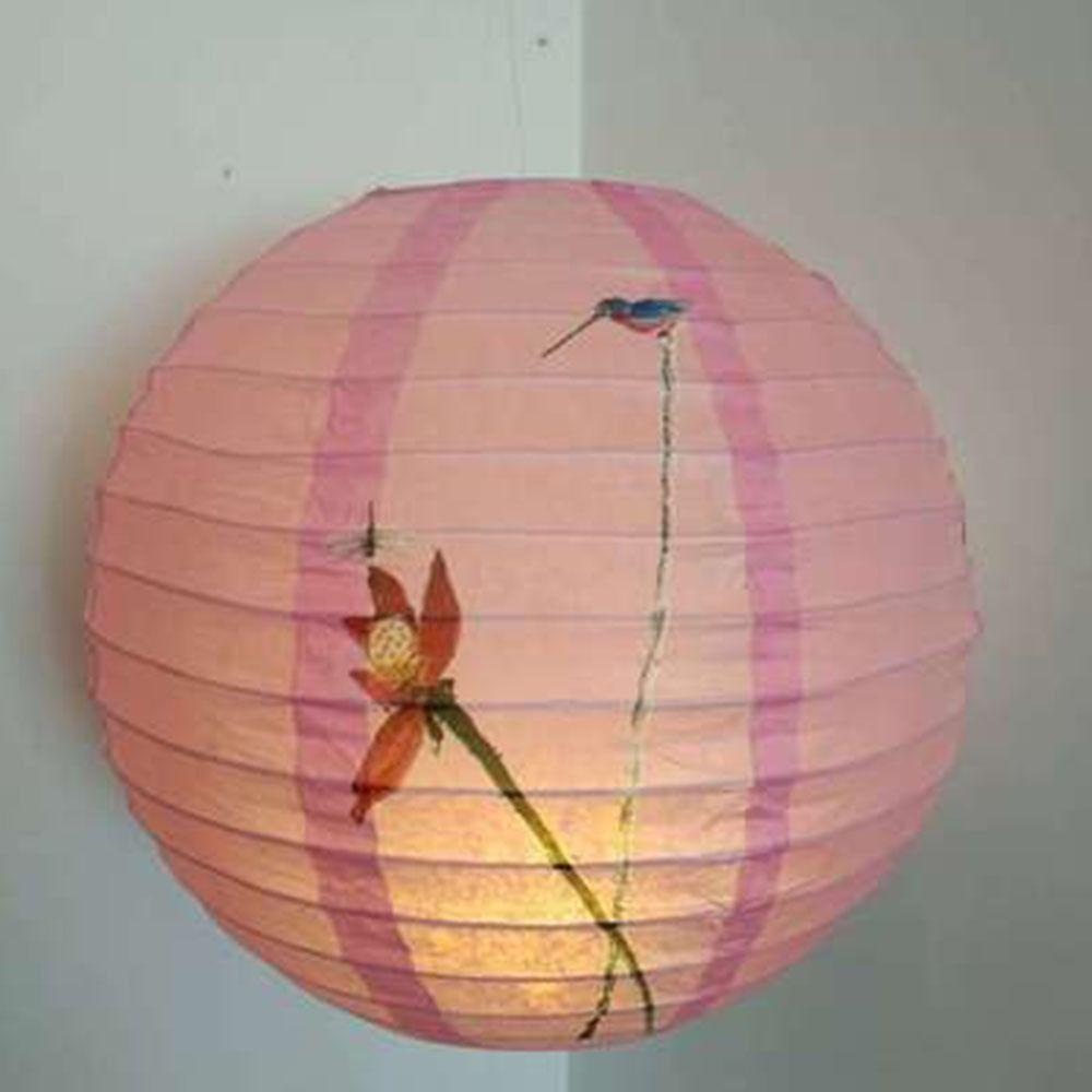 Retro Paper Mid-Autumn Lantern Glowing Hanging Paper Lantern Three-dimensional Handmade Street