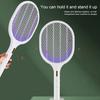 Yousheng 1 Set Electric Mosquito Racket 6 UV Light USB Charging High Power 1200mAh 2-in-1 Automatic Mosquito Trap Lamp Fly Racket Home Supply