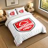 3-Piece Bed Sheet Set with Nottingham Forest Design, 1 Flat Sheet and 2 Pillowcases for Bedroom