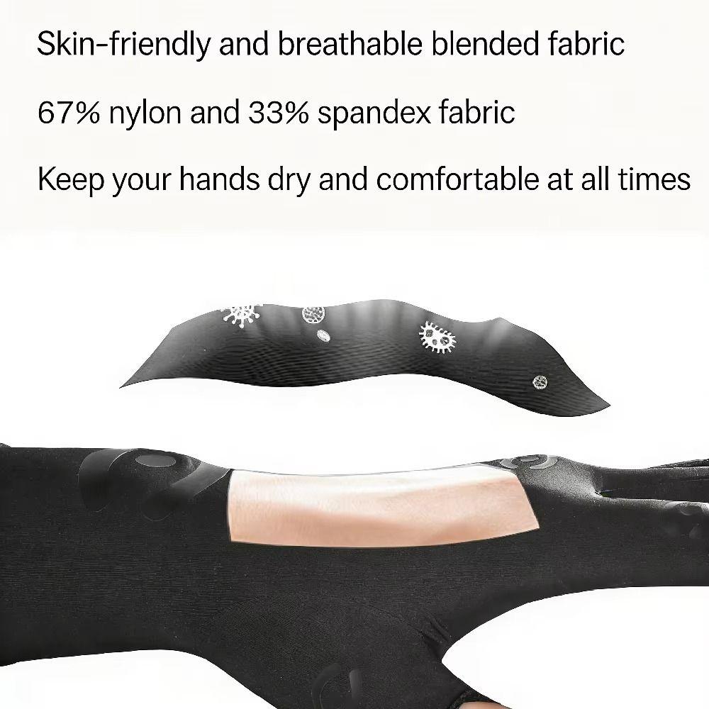 Breathable Fabric Fingerless Gloves Compression Wrap Arthritis Hand Wraps Daily Hand Support