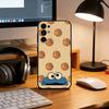 Cute Cartoon C-Cookie Monster Phone Case For Samsung S25,S24,S21,S22,S23,S30,Ultra,S20,Plus,Fe,Soft Silicone Black Cover