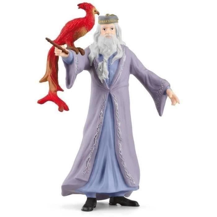Figurine Dumbledore et Fumseck, Harry Potter, pour enfants des 6 ans, Schleich 42637 Harry Potter, Univers WIZARDING WORLD