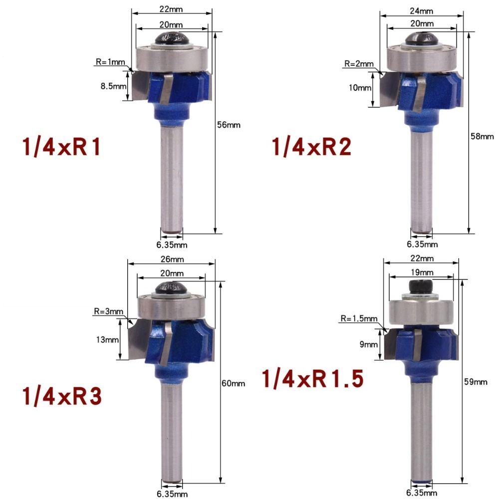 Фреза по дереву R1 R2 R3 4-угольная классическая фреза круглая фреза мебельная