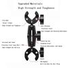 Double Socket Arm Clamp Strong Clip Motorcycle Bicycle Handlebar Base Mounting Bracket Clip for Insta360 X5 X4 X3 GoPro 12 11 10
