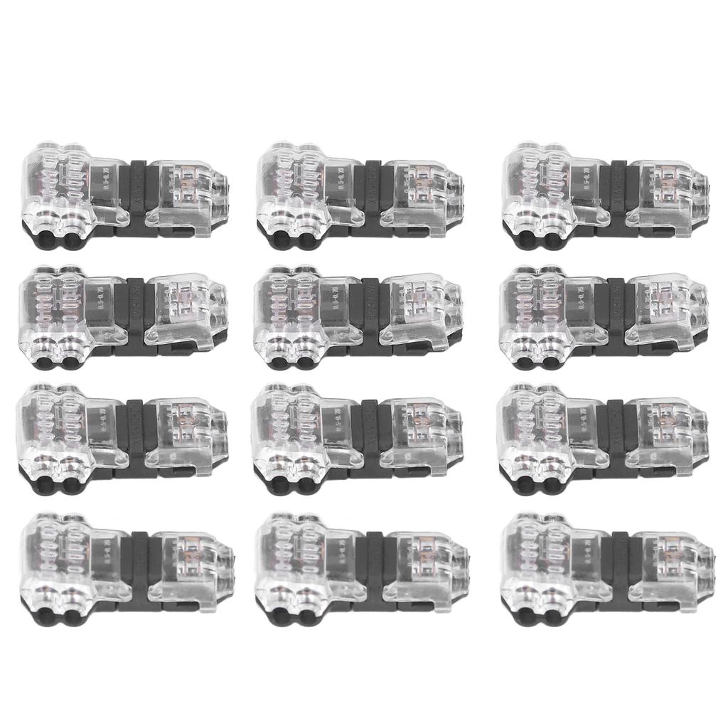 12pcs Low Voltage T Tap Connectors 3 Way Wire Connector Quick Solderless Wire Splice Connector for