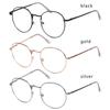 Vintage Metal Vision Care Portable Eyeglasses Frame Spectacles Optical Glasses Round Glasses