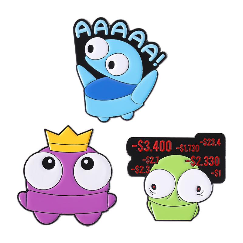 3-6 шт./набор Эмалевые значки с персонажами аниме-фильмов, Броши с кошкой Турбо-бабушкой, Подглядывающие значки на лацкан, Забавные украшения, Подарок для друзей