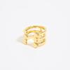 BIMBA Y LOLA [24FW] BIMBA Y LOLA Gold Heart Multi-Band Ring B246AIR006GOD