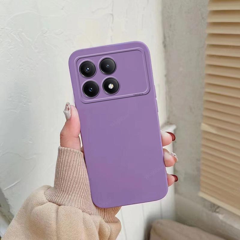 Для Poco X6 Pro Чехол Чехол Xiaomi Poco X6 Pro Capas Ударопрочный TPU Мягкий Бампер Объектив Камера Защитный Цветной Fundas Poco X6 Pro