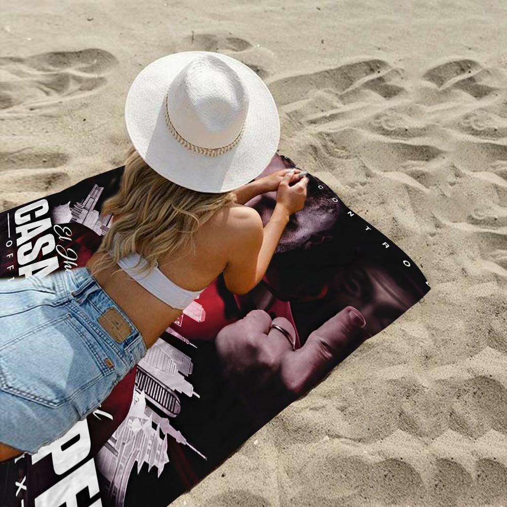 JuL C'est Pas Des Lol Beach Towel Colorful Bath Towels for Girl Microfiber Quick Dry Sand Free Beach Yoga Spa Gym Pool