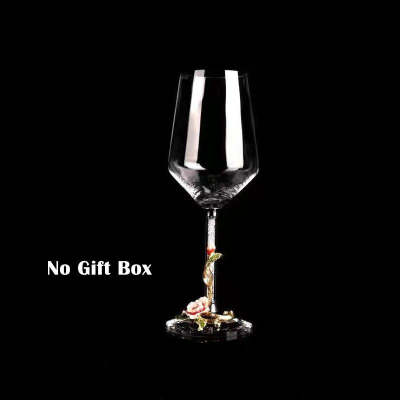 Enamel Crystal Glass Red Wine Cup Champagne Wine Glasses Luxury Glass Cups Wineglass Vintage Drinking Goblet Set Whiskey Barware