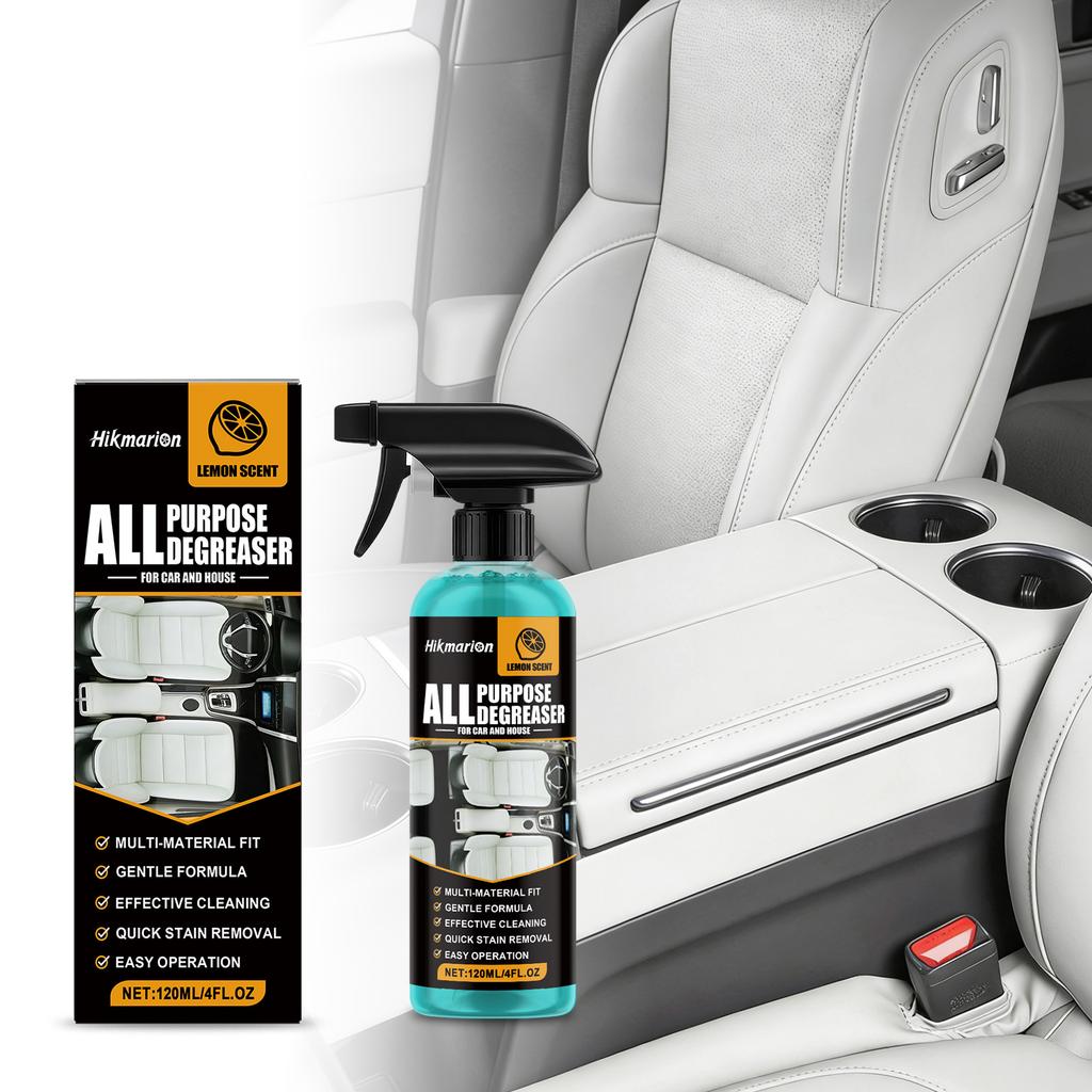 Car Interior Cleaner Stain Remover Odor Eliminator Plastic Leather Care Home All in One Refreshing Automotive Maintenance Spray