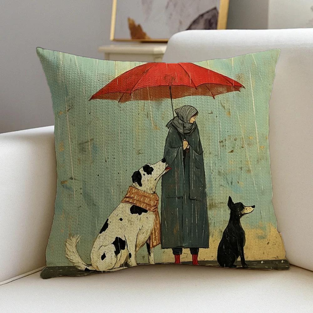 P-Sam Toft Арт Наволочка-Подушка Натуральный Лен Комплект, Универсальный Декор Для Дивана, Спальни и Кресла