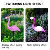 Group Solar Flamingo Light Purple Flamingo Garden Decoration Lamp LED Outdoor Waterproof Ground Lawn Light Patio Walkway Lamp