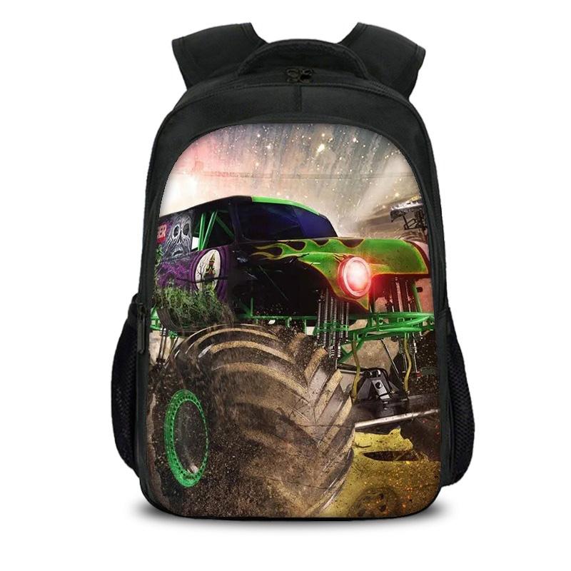 Двухслойный рюкзак Monster Jam с мультяшным принтом, новый тренд, для ученика, лучший спутник в кампусе, подарок на день рождения