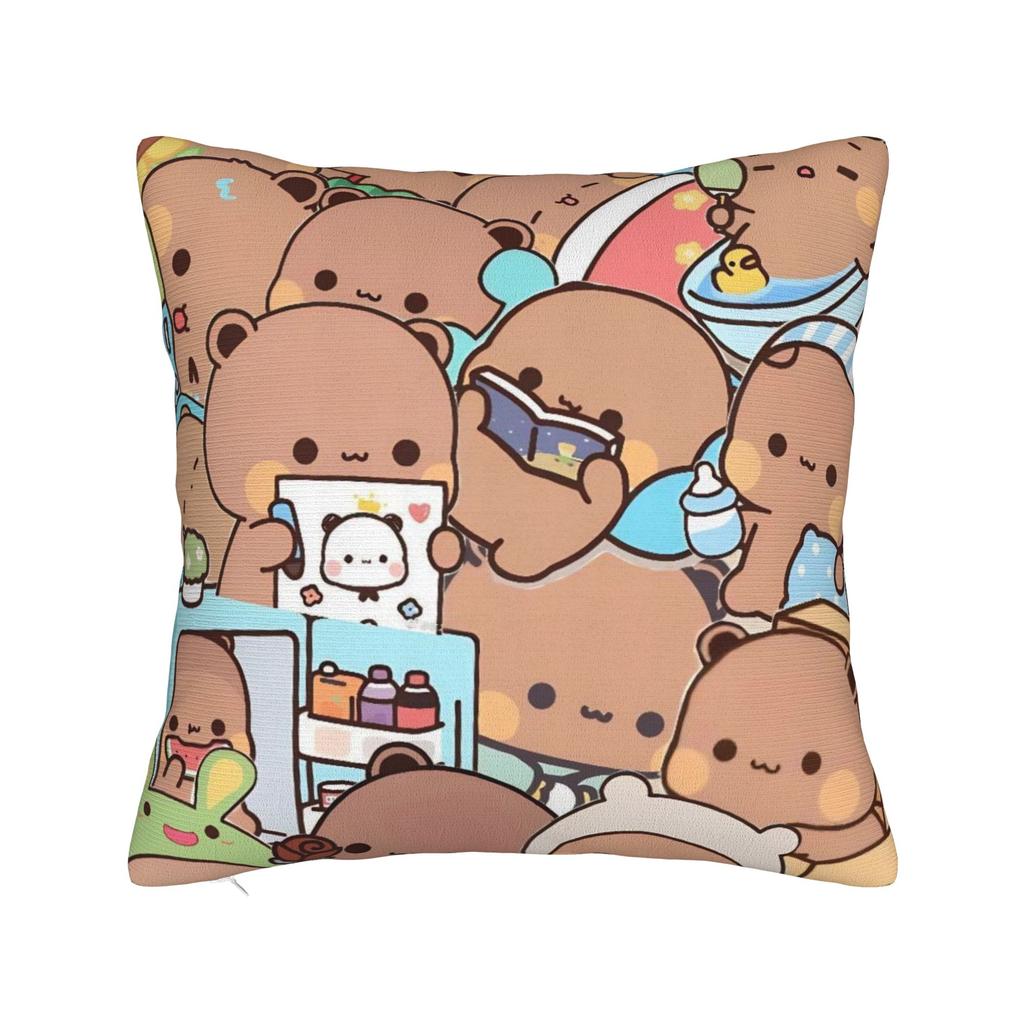 Cartoon Panda Bubu Dudu Pillowcase Printing Polyester Cushion Cover Decorations Throw Pillow Case Cover Home Zipper Xcm
