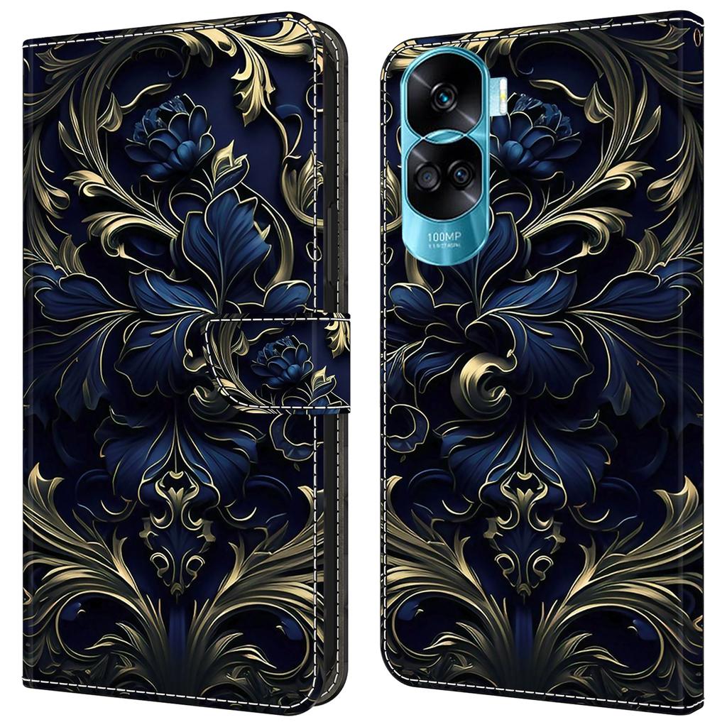 Для Honor 90 Lite 5G/X50i 5G Чехлы Магнитный чехол для телефона Печать с рисунком Кошелек Защита от царапин Чехол для телефона