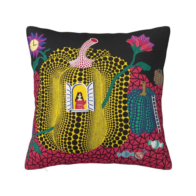 Yayoi Kusama Pumkin Abstract Art Modern Throw Pillow Covers Decoration Cushions for Sofa