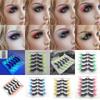 5 pairs/Tray Flexible Volume Colorful Eyelashes Long Makeup Party Lashes  Festival